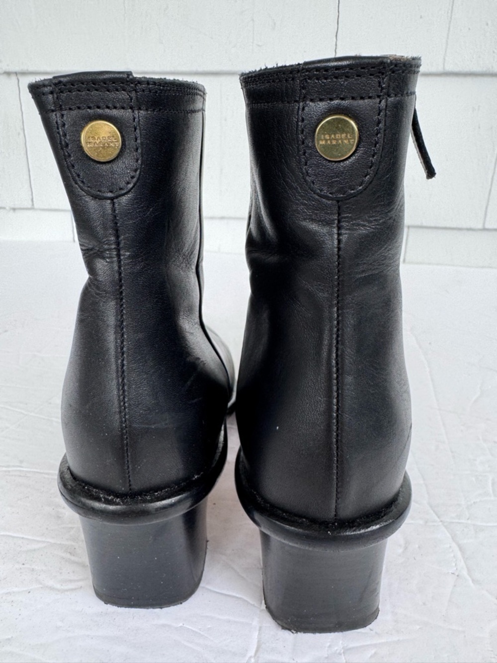 Isabel Marant Gelda Black Leather Boots size 36 - Picture 7 of 10